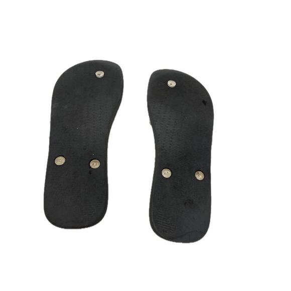 Havalanas Black White Flip Flop Sandals Men's Size 11 - Picture 4 of 4